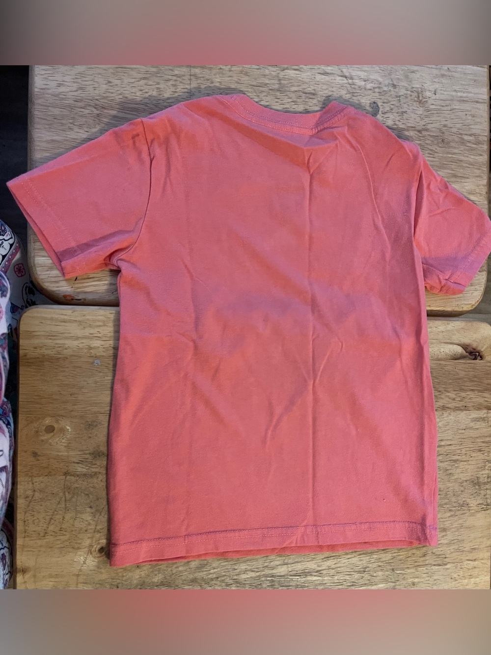 Coral color t shirt -size 4-5